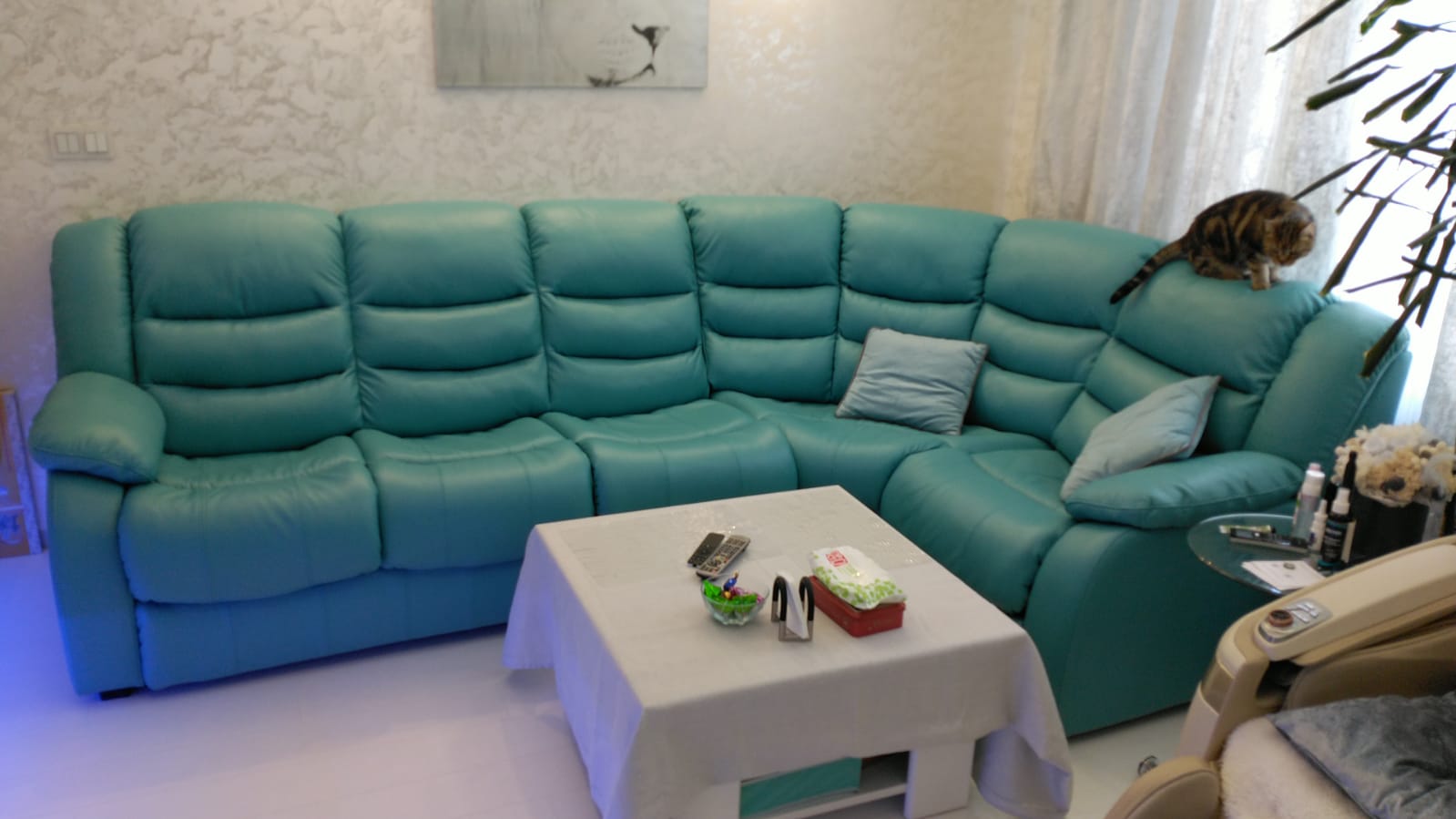 Перетяжка дивана на дому. Боровское шоссе